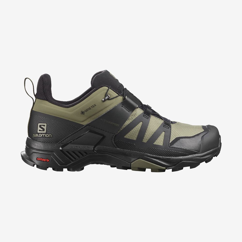 Salomon X ULTRA 4 GORE-TEX Zapatillas Trekking Hombre - Verde - Colombia (12638-FJGZ)